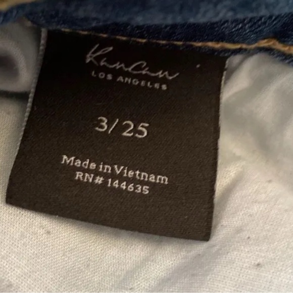 KanCan Estilo Distressed paint splatter Jeans SZ 3/25 excellent preloved stretch - Picture 4 of 7